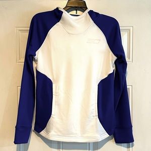 Under Armour Boys YLG blue/white loose hoodie NWT w/pockets